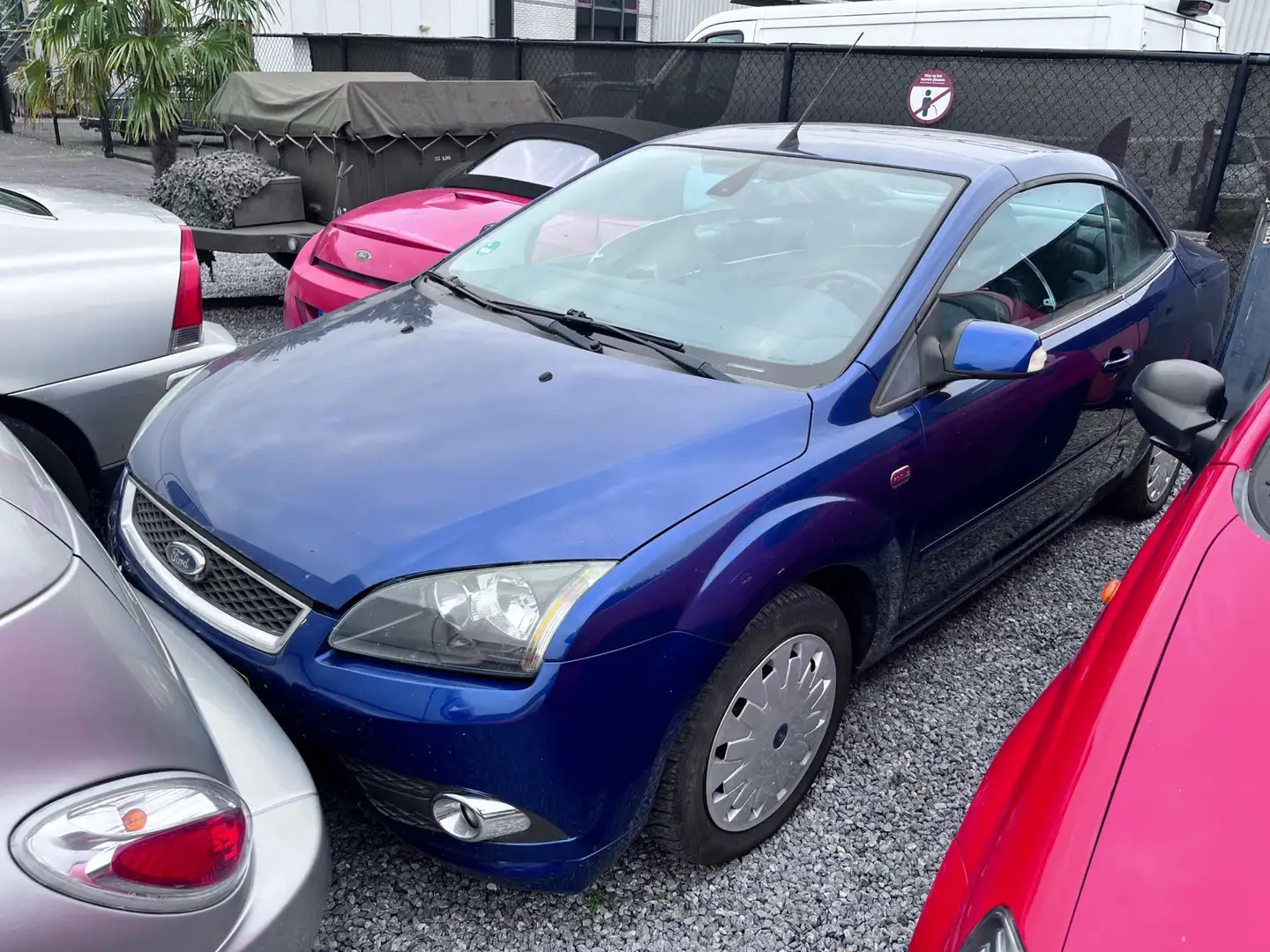 Ford Focus CC Coupé-Cabriolet 2.0-16V Titanium met zij schade Blauw - 1