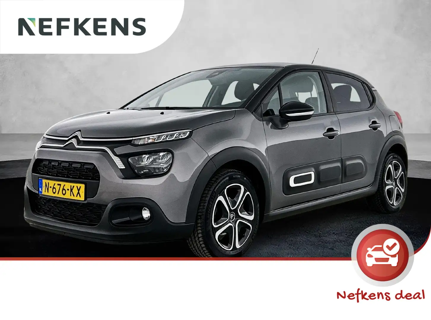 Citroen C3 Feel 83pk | Navigatie | Climate Control | Cruise C Grijs - 1