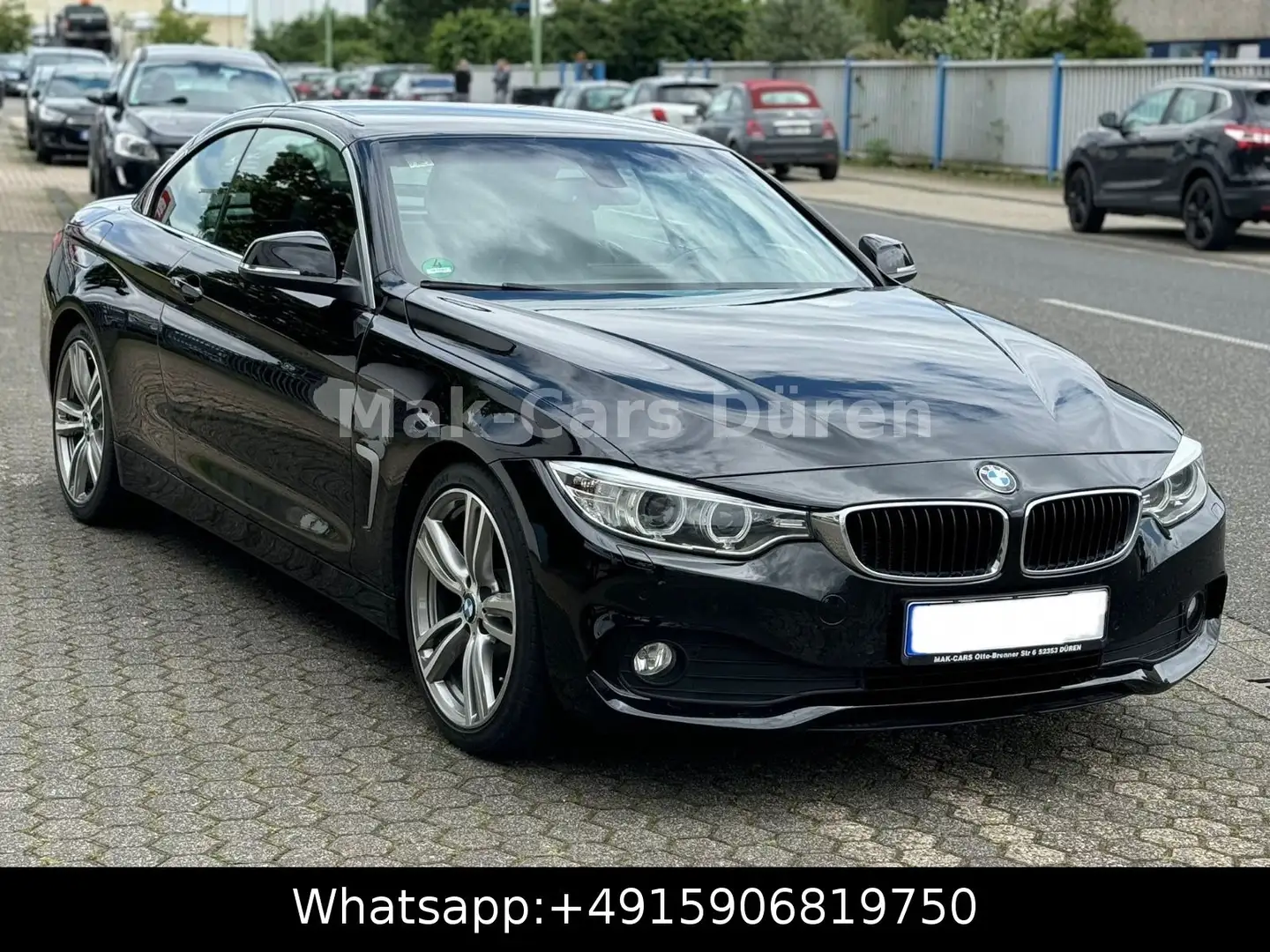 BMW 420 d Cabrio/Xenon/Leder/Navi/PDC/Klimaaut Schwarz - 2