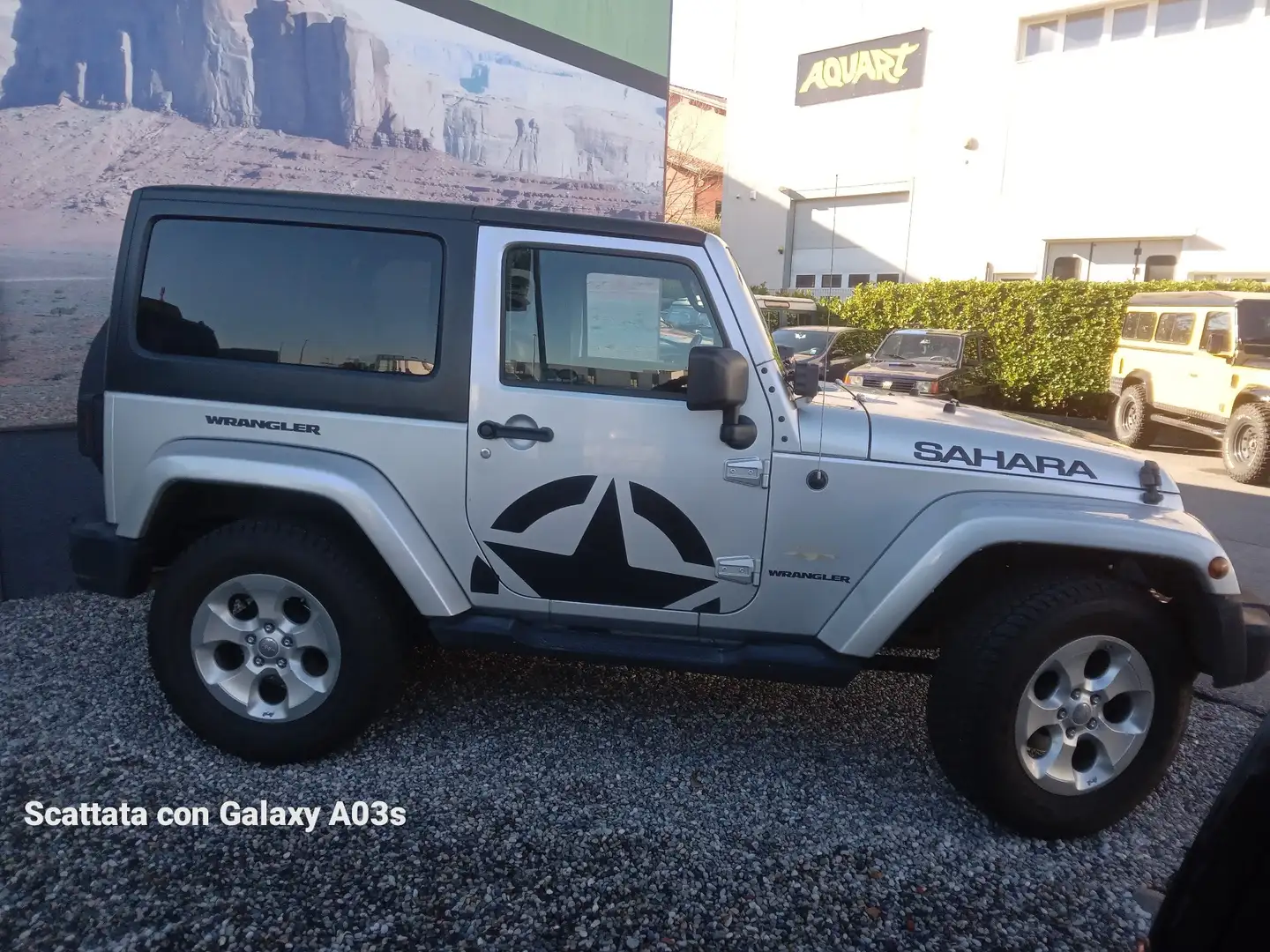 Jeep Wrangler 2.8 crd Sahara auto E5+ Argento - 2