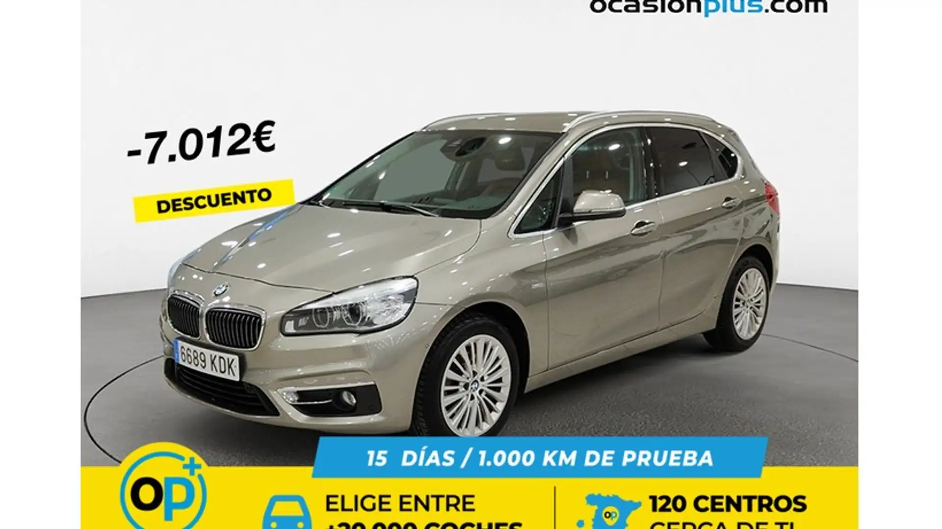 BMW 218 218dA Active Tourer Plateado - 1