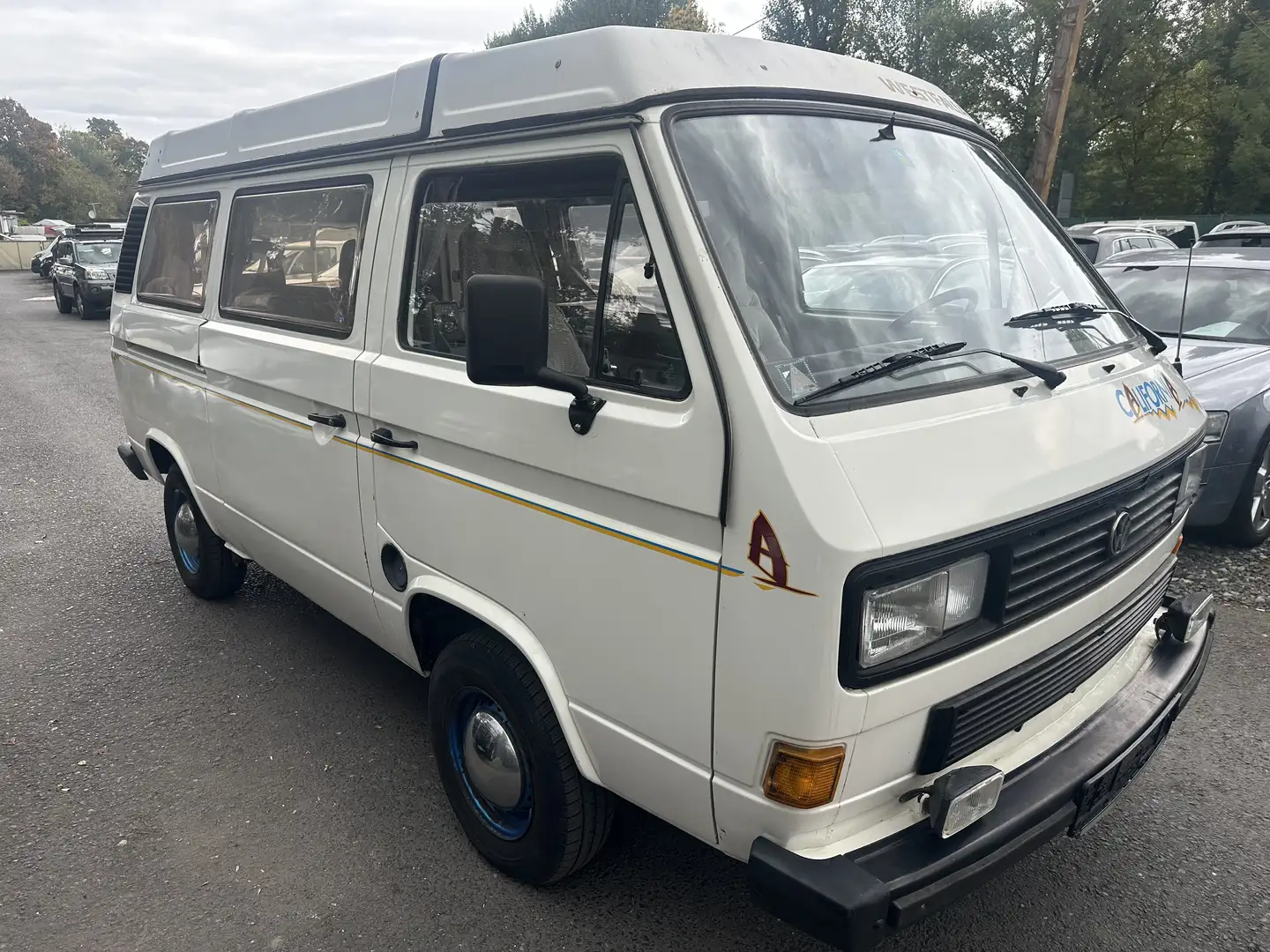 Volkswagen T3 California Wohmmobile 1,6 TD Servo 5 gang Standheizung Weiß - 1