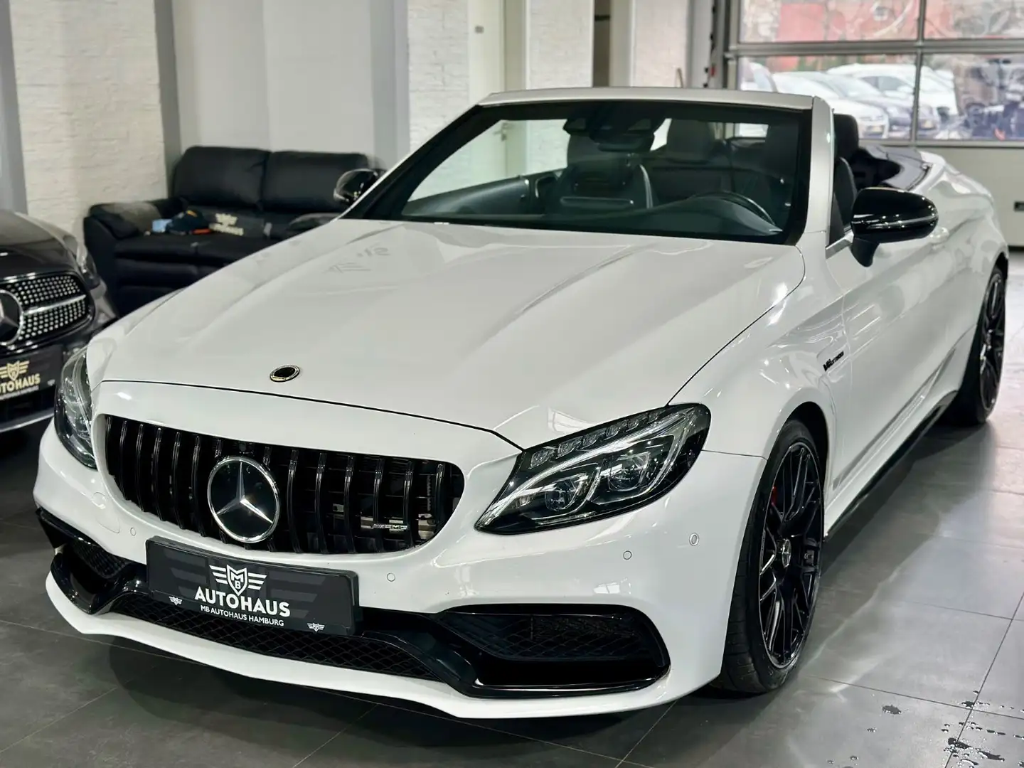 Mercedes-Benz C 63 AMG Cabrio,LED,Kamera,HUD,Burmester,VOL,TOP Blanc - 1