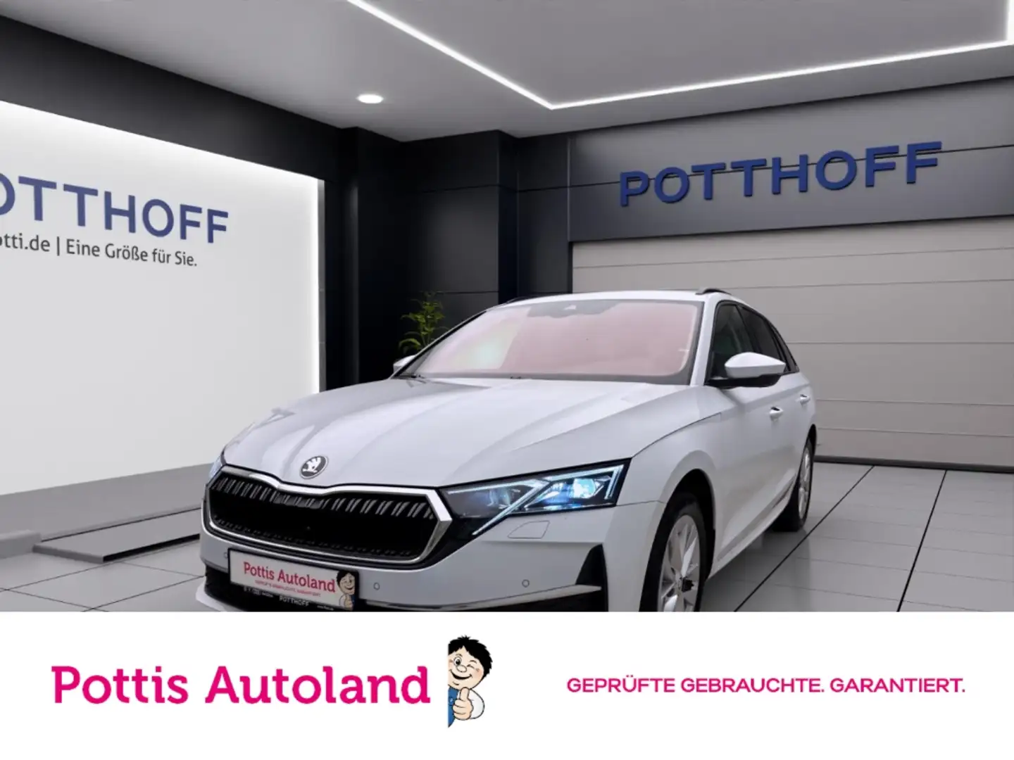 Skoda Octavia Combi 2.0 TDI DSG SELECTION NAVI KLIMA PDC MATRIX Weiß - 1