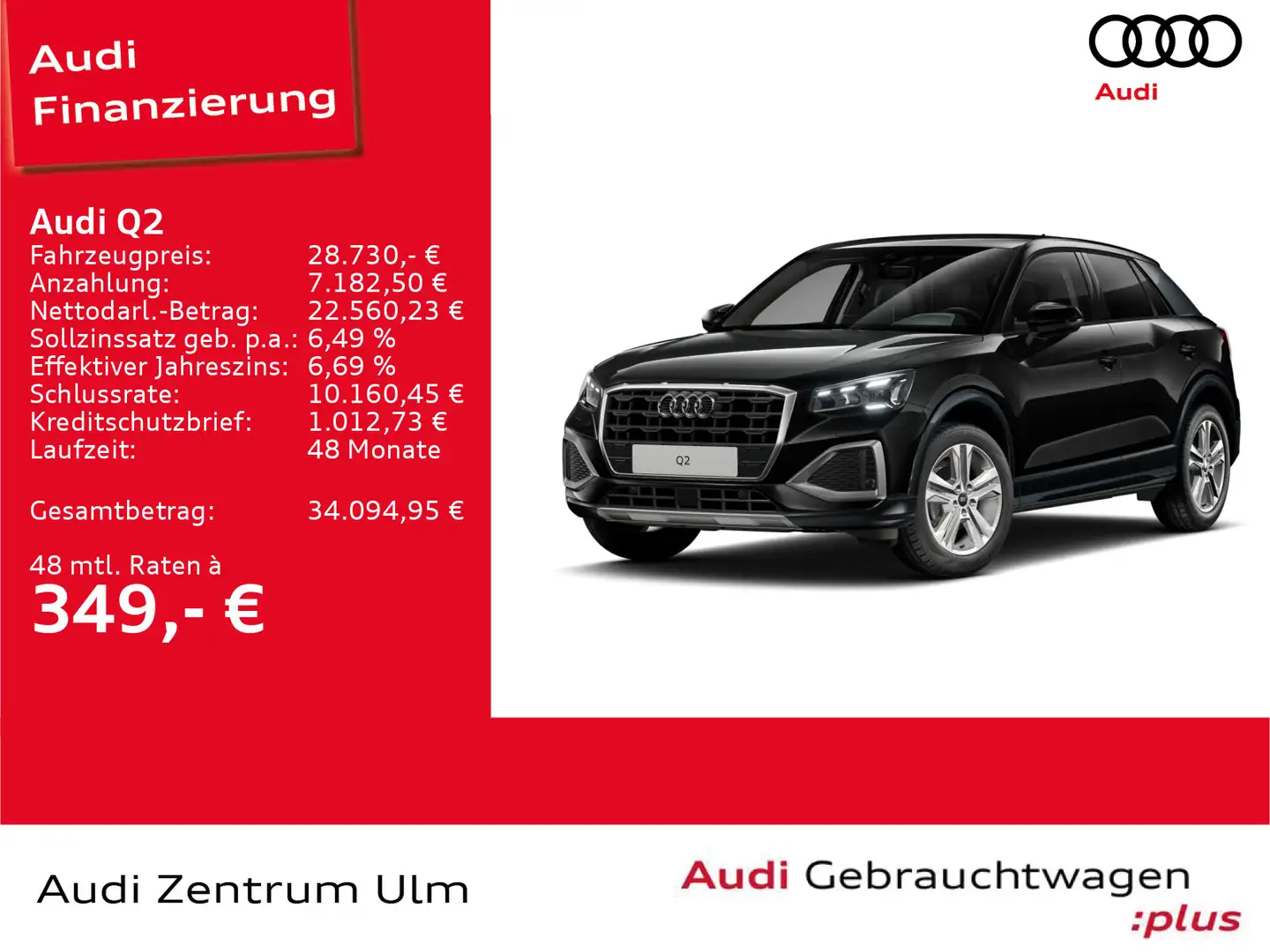 Audi Q2 advanced 30TFSI 17 AHK MATRIX NAVI+ RFK 5JGAR Schwarz - 1