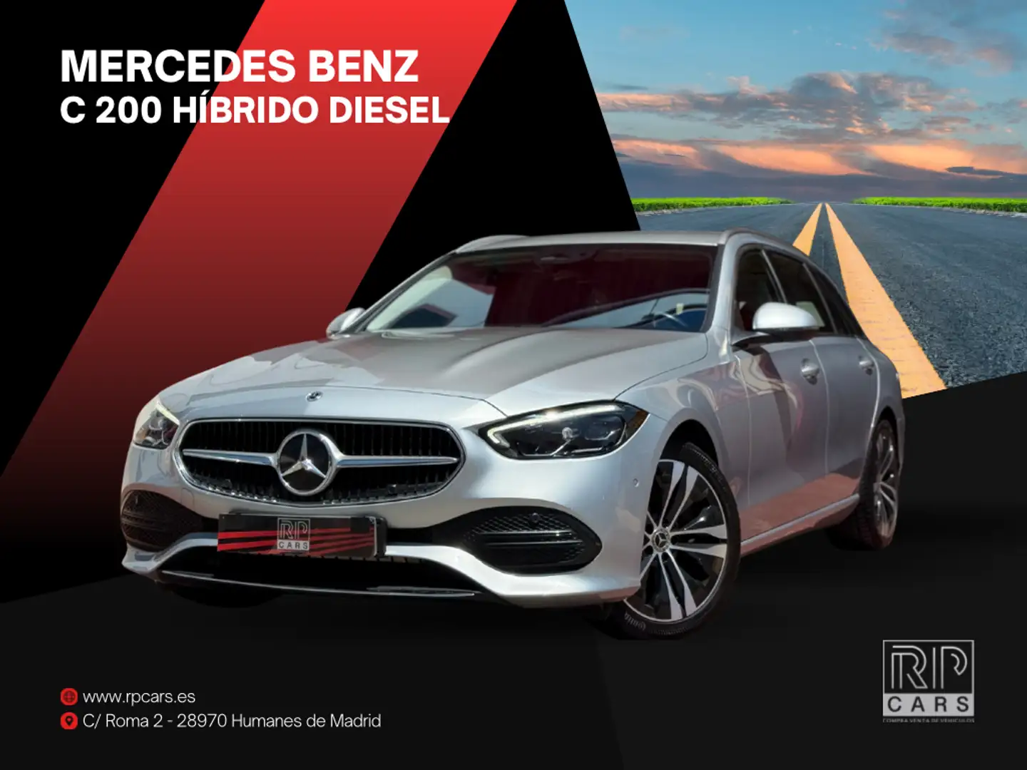 Mercedes-Benz C 200 Estate 200d 9G-Tronic Plateado - 1