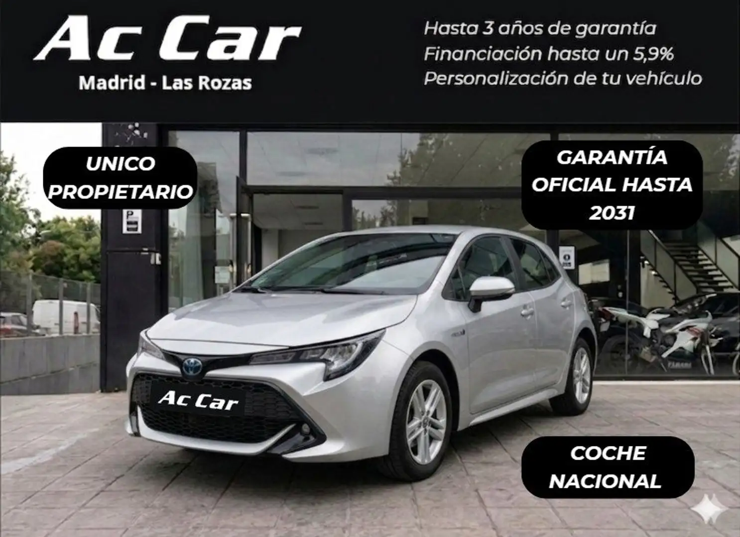 Toyota Corolla 1.8 125H ACTIVE TECH E-CVT Gris - 1