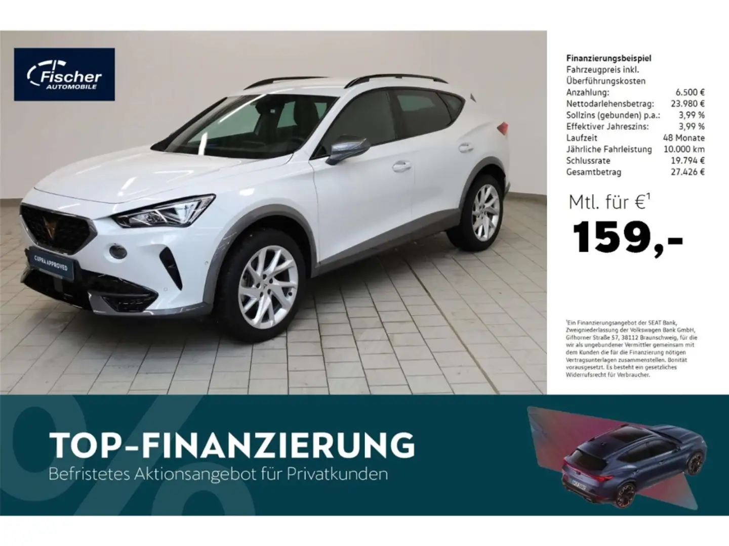 CUPRA Formentor 2.0 TDI DSG 4Drive NAV/ACC/el.Klappe Weiß - 1