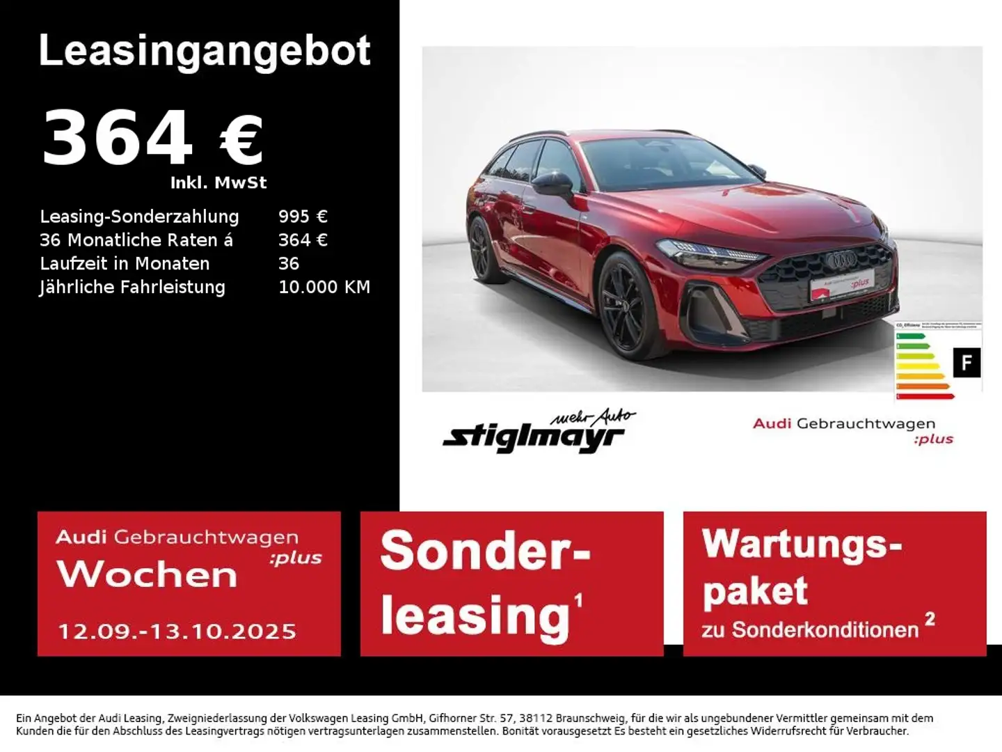Audi A5 Avant S-line TFSI ACC+AHK+MATRIX+NAV+ALU-19´ Rot - 1