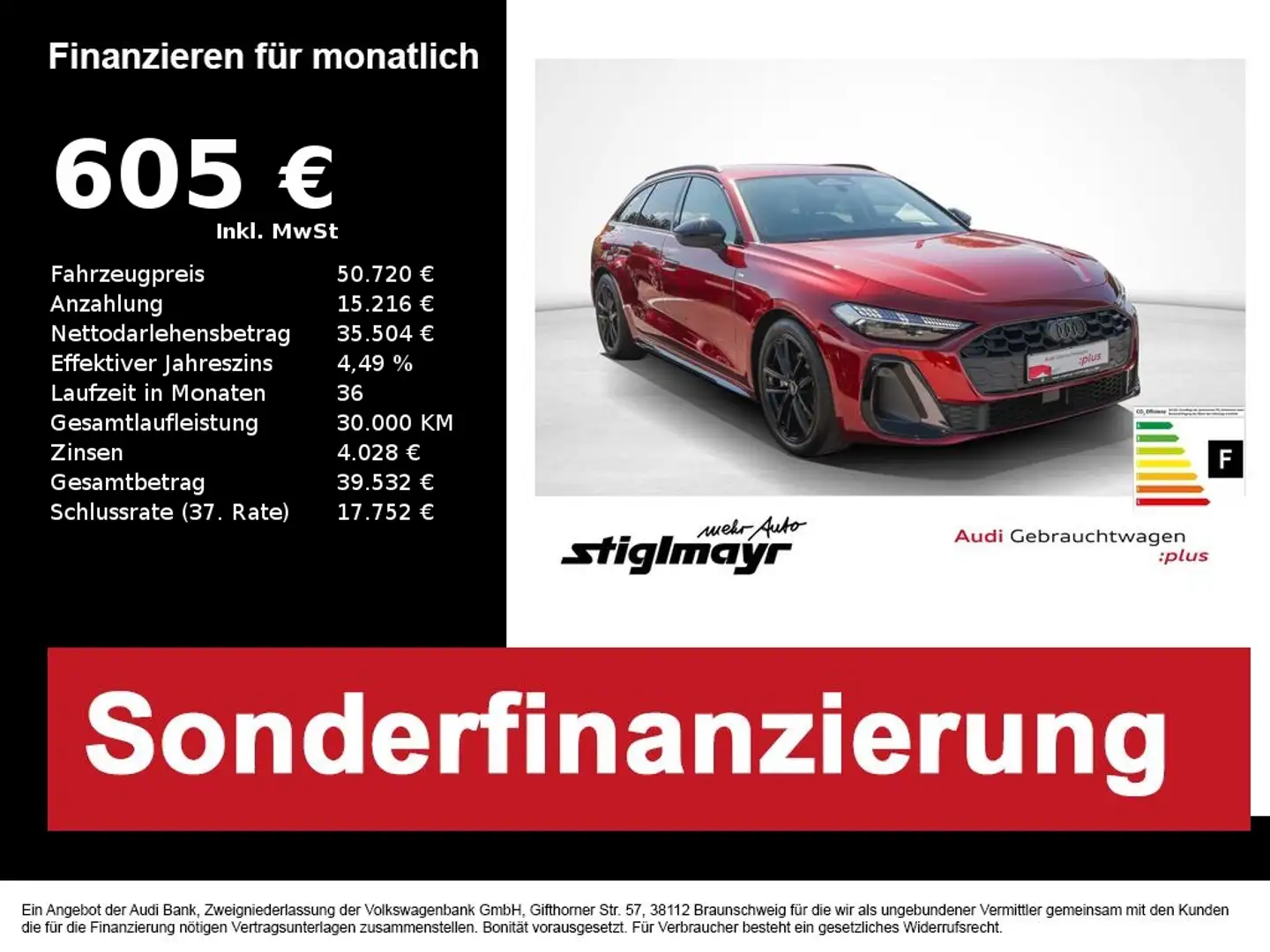 Audi A5 Avant S-line TFSI ACC+AHK+MATRIX+NAV+ALU-19´ Rouge - 1