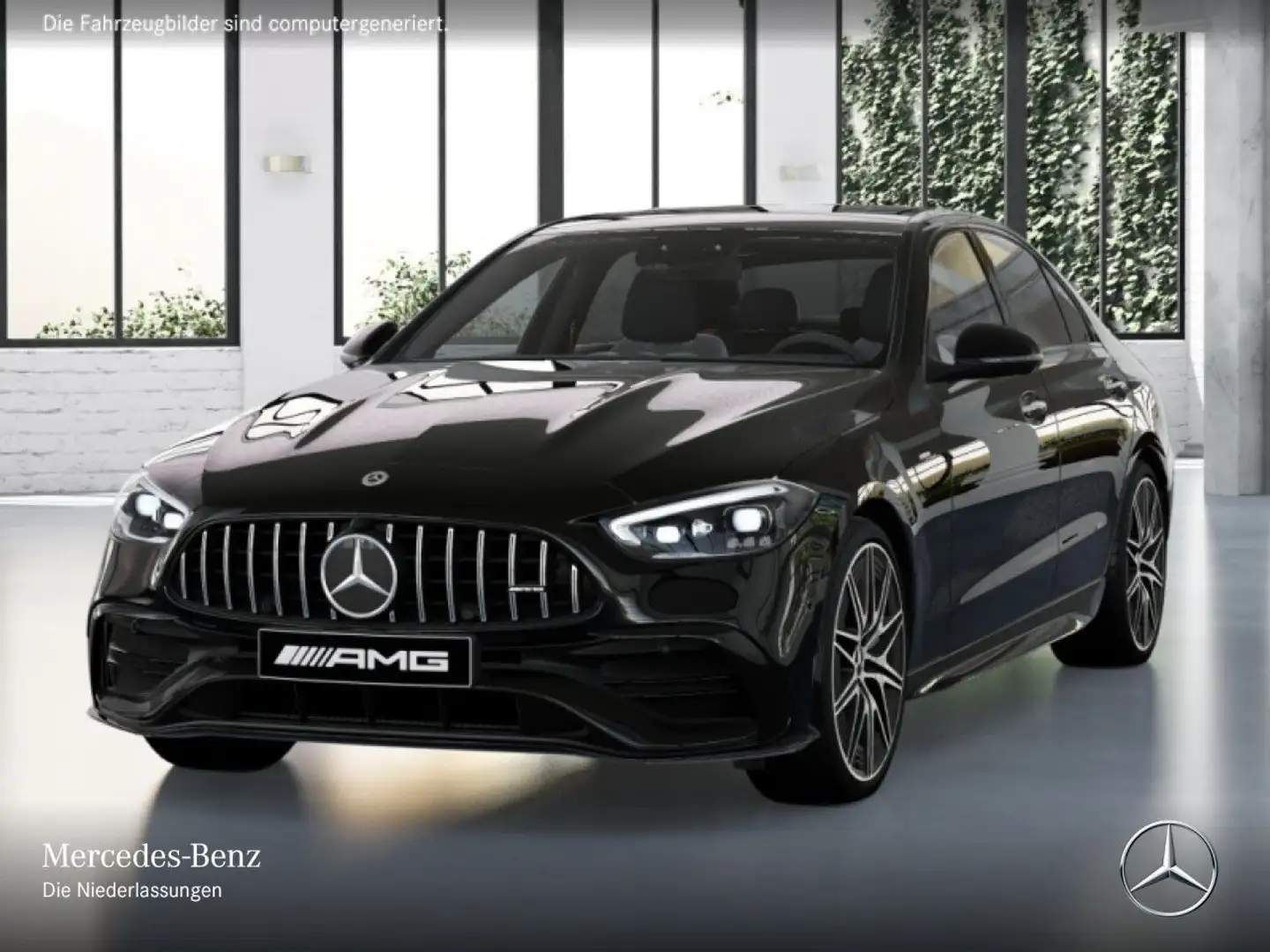 Mercedes-Benz C 43 AMG C 43 4M NIGHT+DRIVERS+PANO+360+KEYLESS+9G Чорний - 2