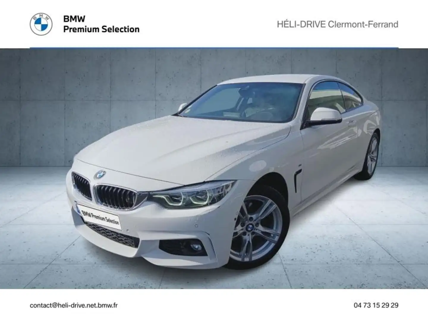 BMW 420 420dA xDrive 190ch M Sport Blanc - 1
