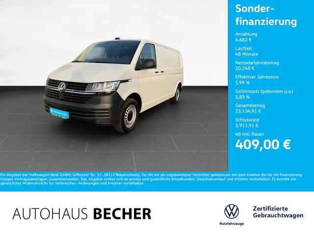 Volkswagen T6 Transporter Kasten T6.1 2.0 TDI 6-Gang LR /AHK