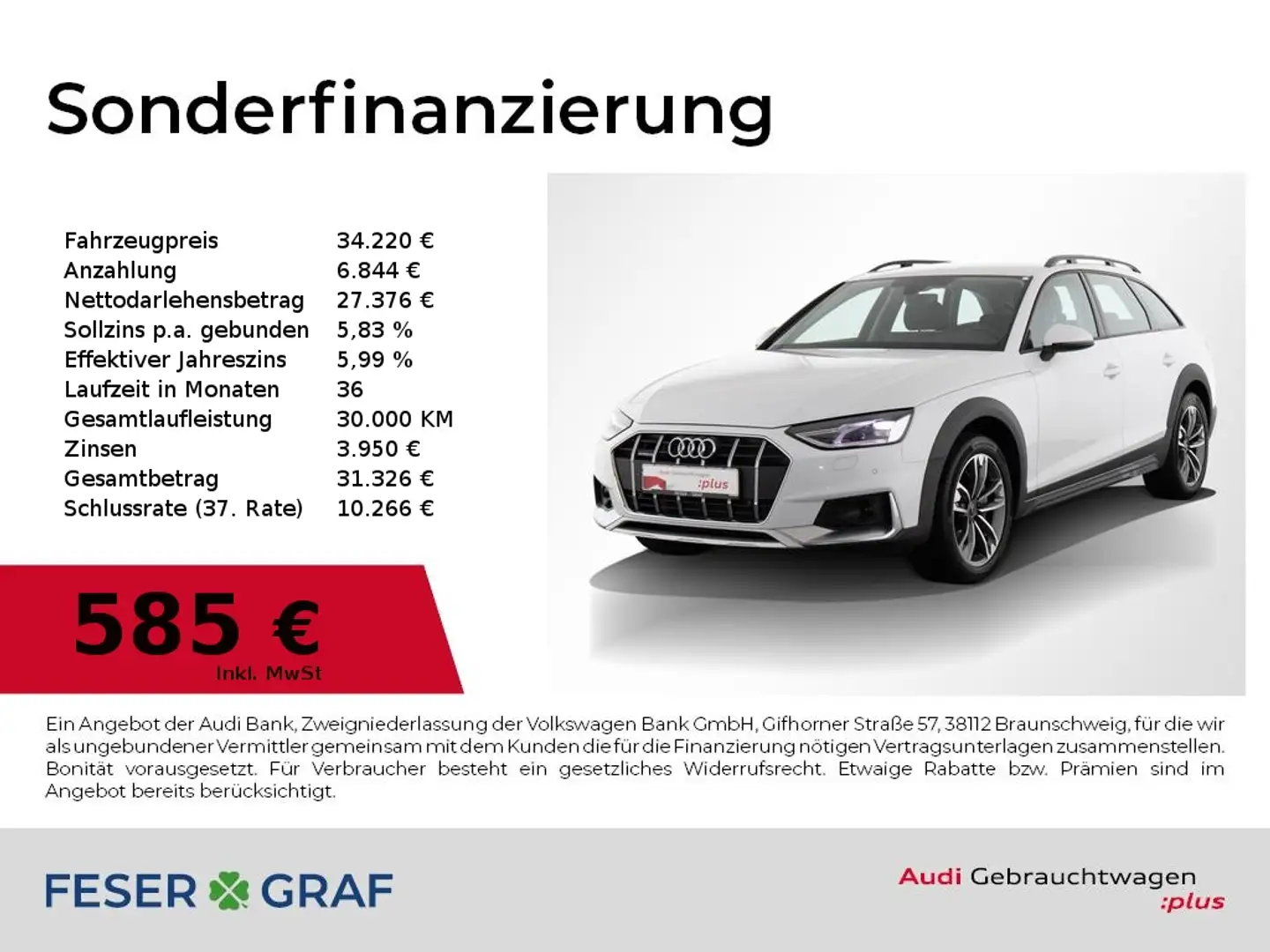 Audi A4 allroad 40 TDI quattro S tronic AHK / PDC / Ambiente / Sit Weiß - 1