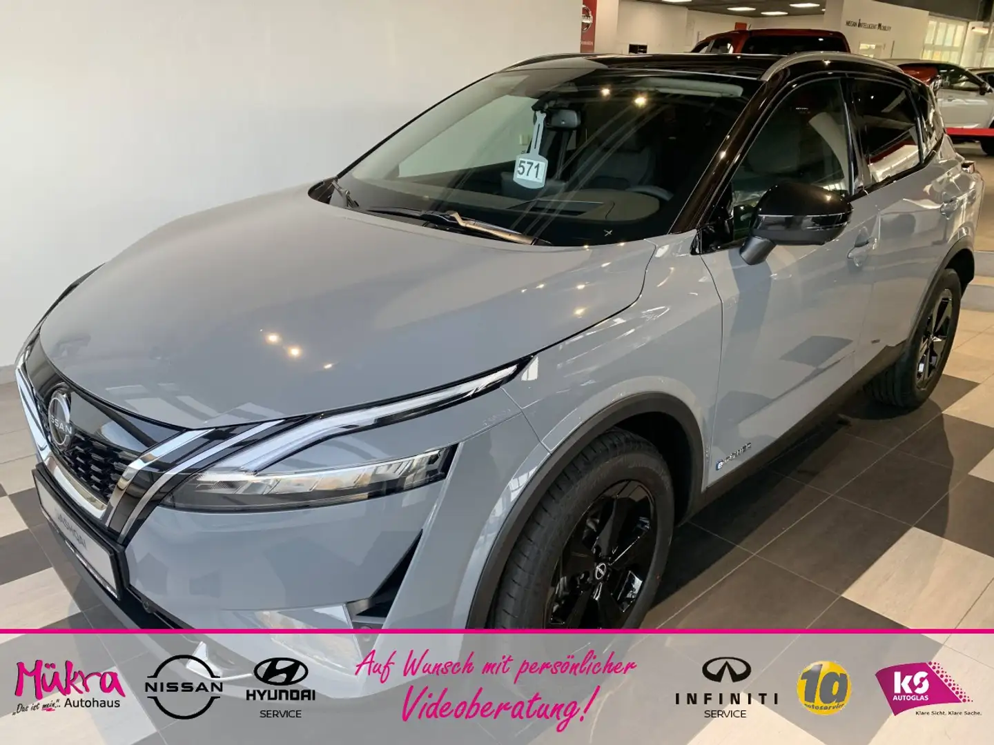 Nissan Qashqai Black Edition e-Power 1.5 VC-T 190PS Klima Navi Schwarz - 1
