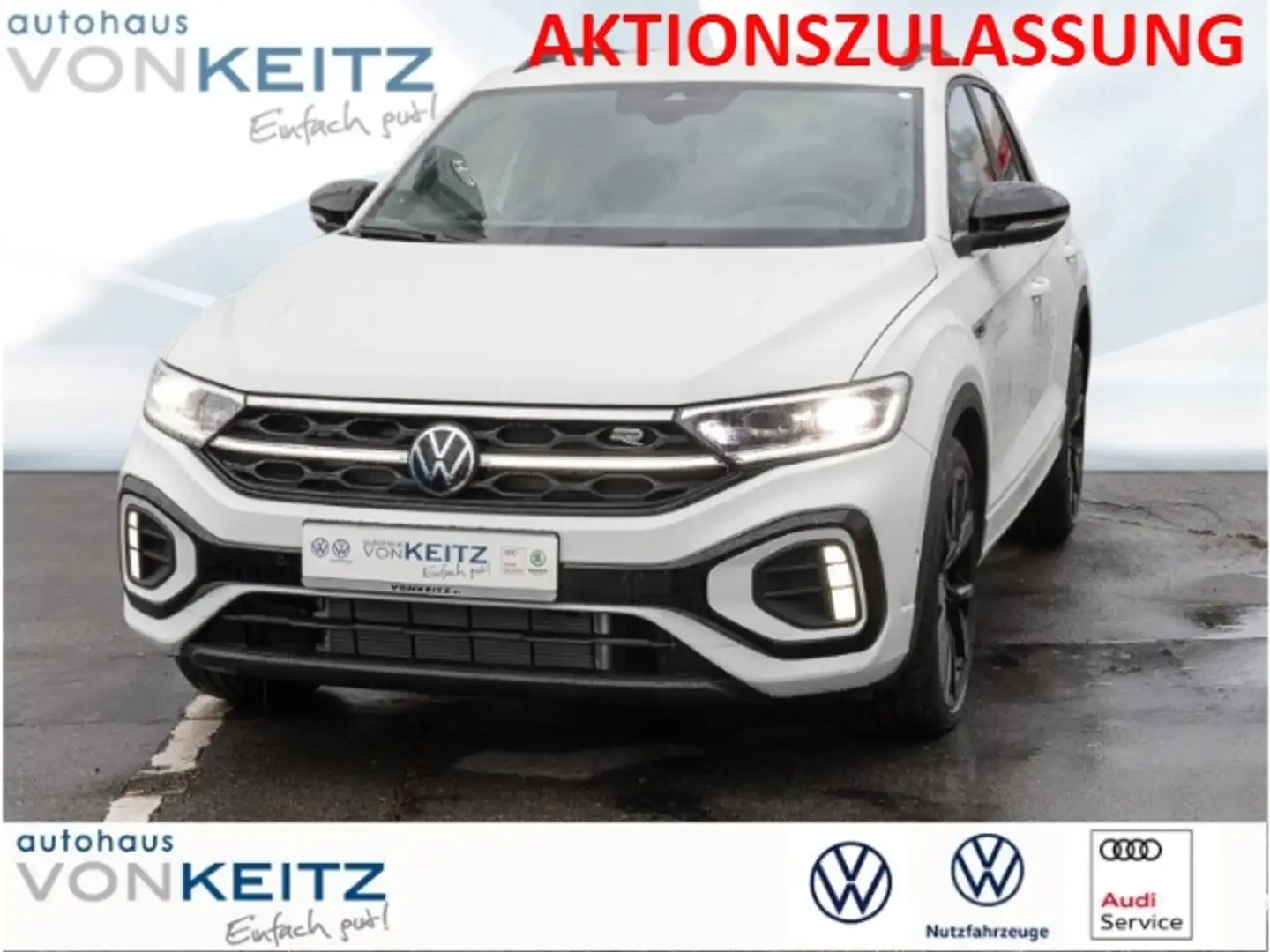 Volkswagen T-Roc R-Line 1.5 TSI DSG Sportpaket Navi Digitales Cockp Blanc - 1