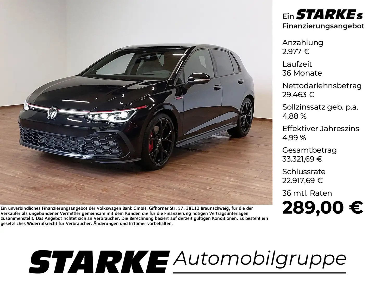 Volkswagen Golf GTI 2.0 TSI DSG Zwart - 1