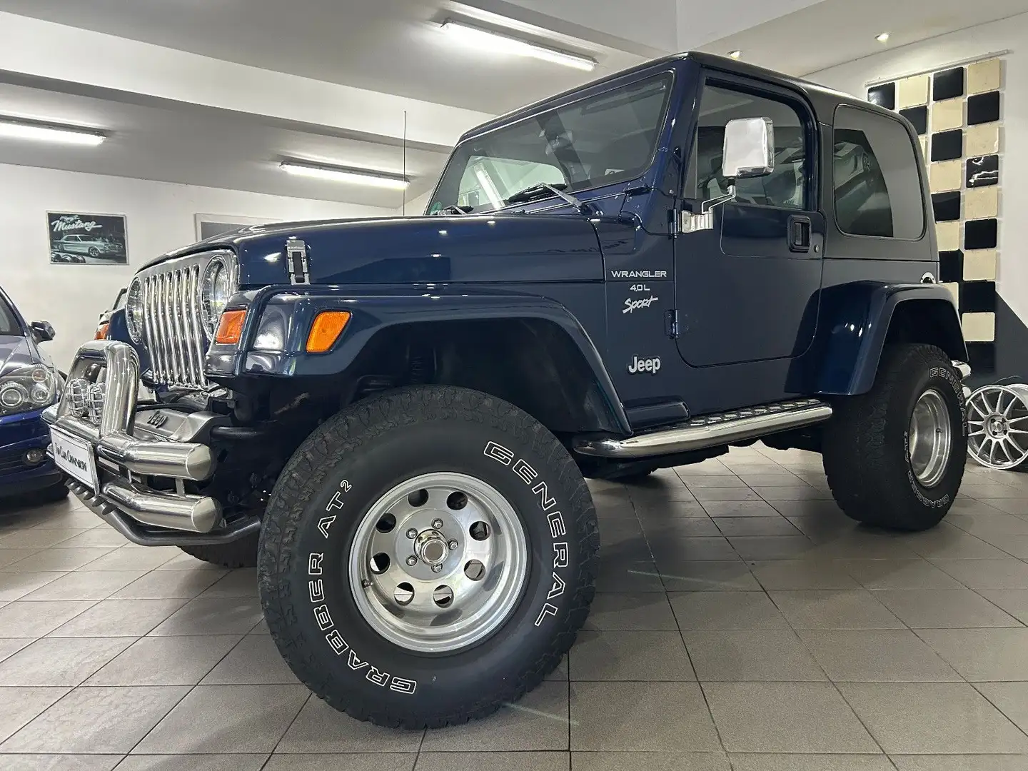 Jeep Wrangler 4.0 Sport*höher+breiter*AHK*Einzelstück Blau - 2