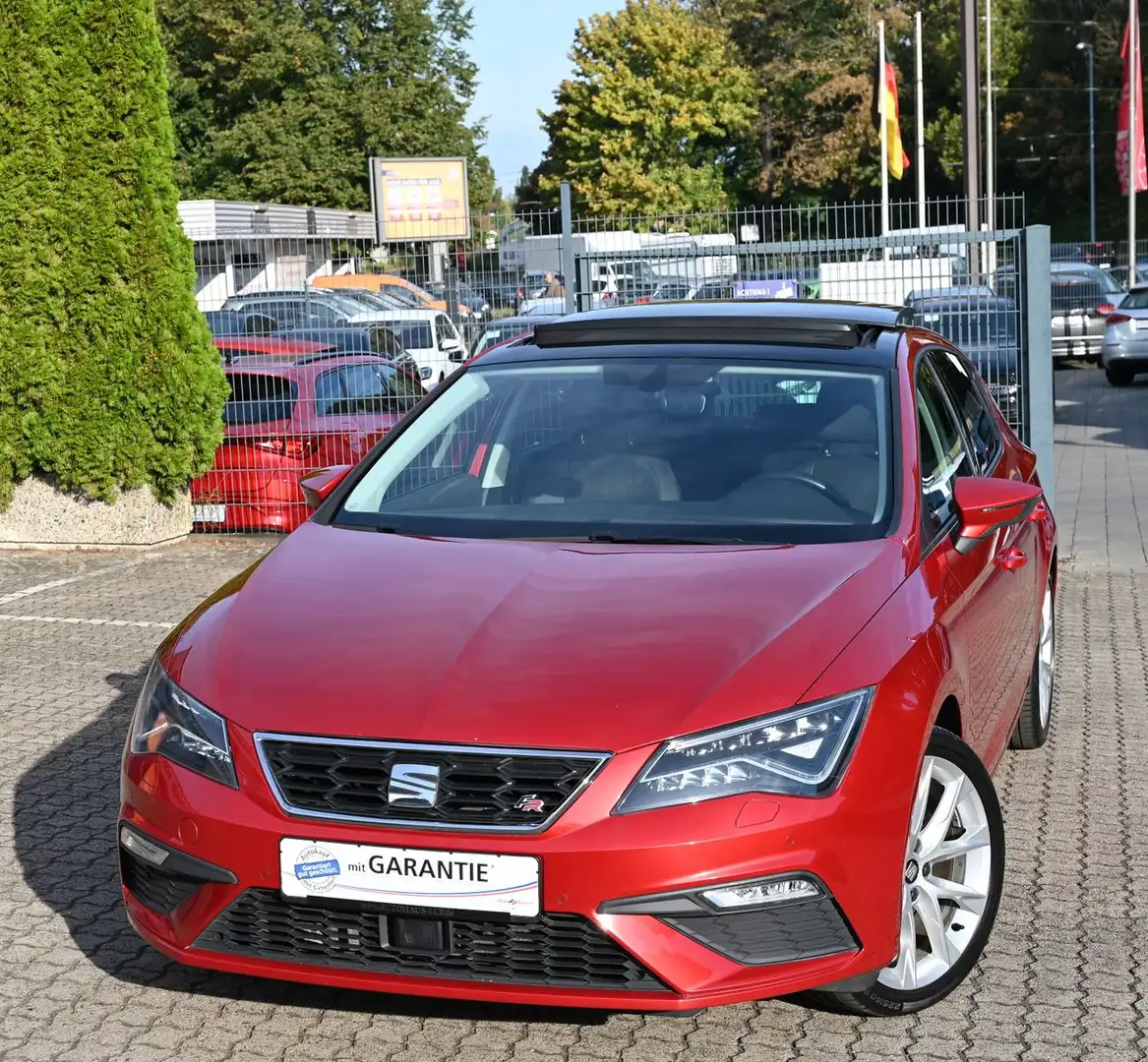 SEAT Leon 1.4 TSI FR Pano AHK Navi LED Leder CarPlay Rouge - 1