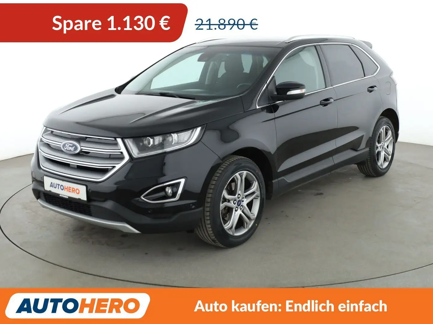 Ford Edge 2.0 TDCi Bi-Turbo Titanium 4x4 Aut.*NAVI*LED*TEMPO Noir - 1
