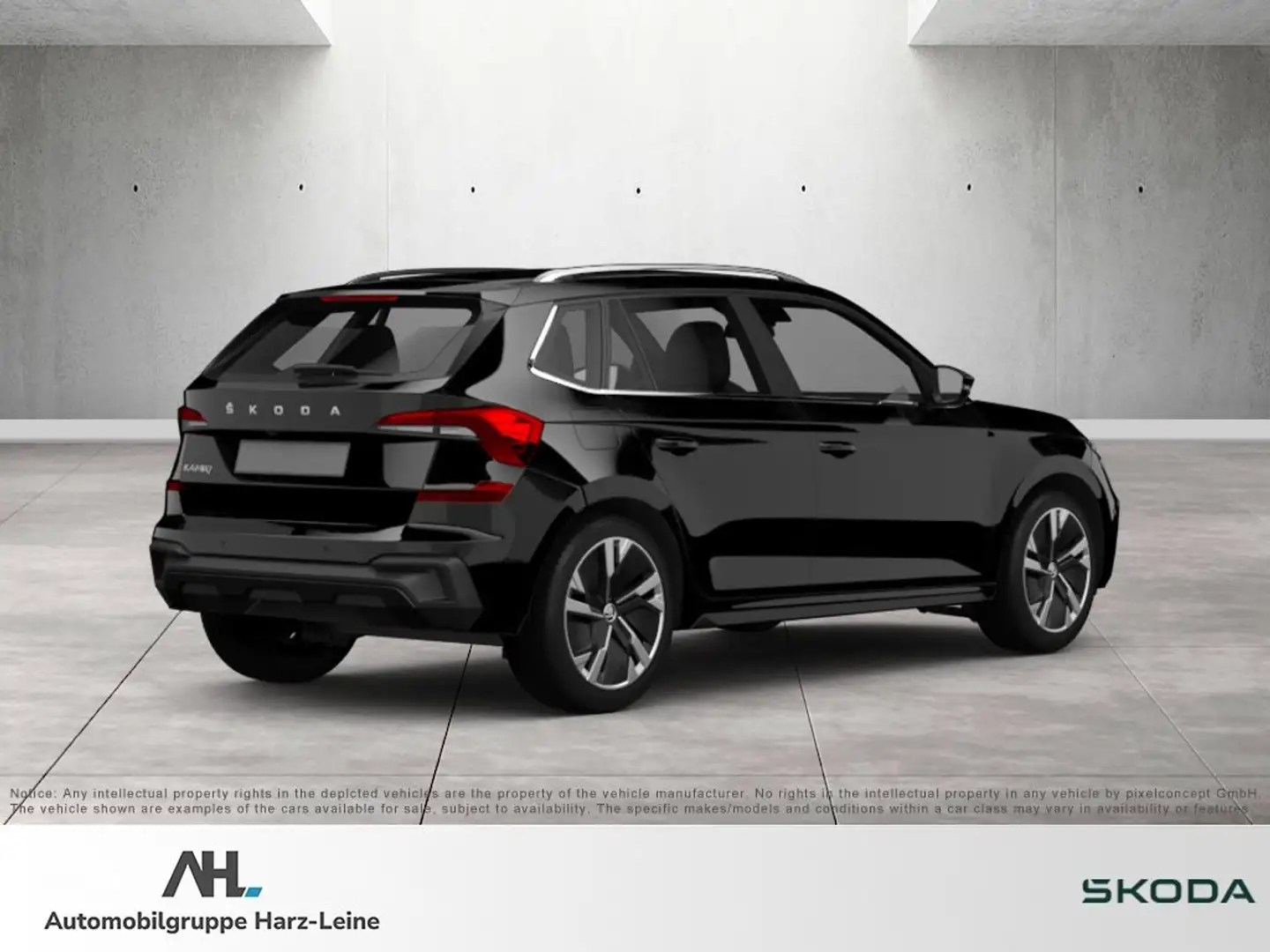 Skoda Kamiq 1.0 TSI Drive DSG AHK LED Navi ACC RFK SmartLink Noir - 2