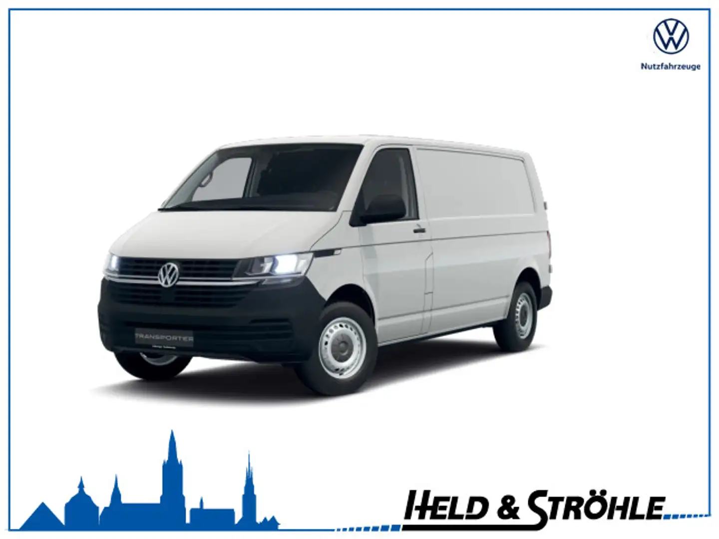 Volkswagen T6.1 Transporter T6.1 Kasten LR 81 kW TDI 5-Gang-Schalter Wit - 1