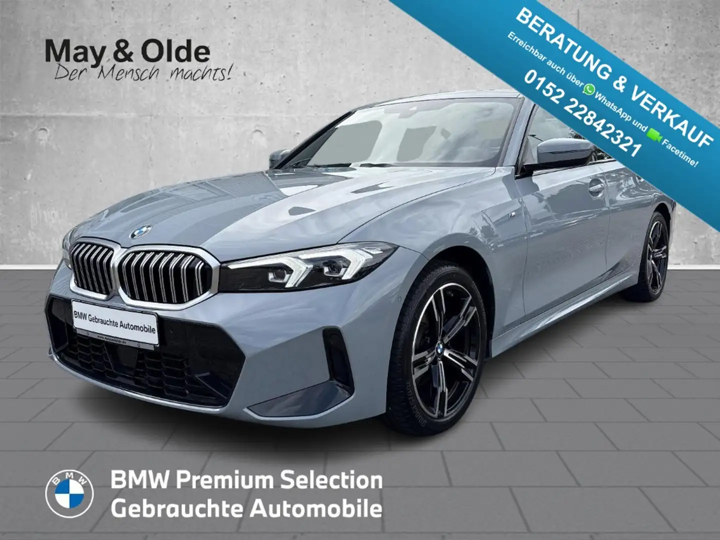 BMW 320 i xDrive M Sport ACC SHZ RFK LED Navi Digitales Co Grau - 1