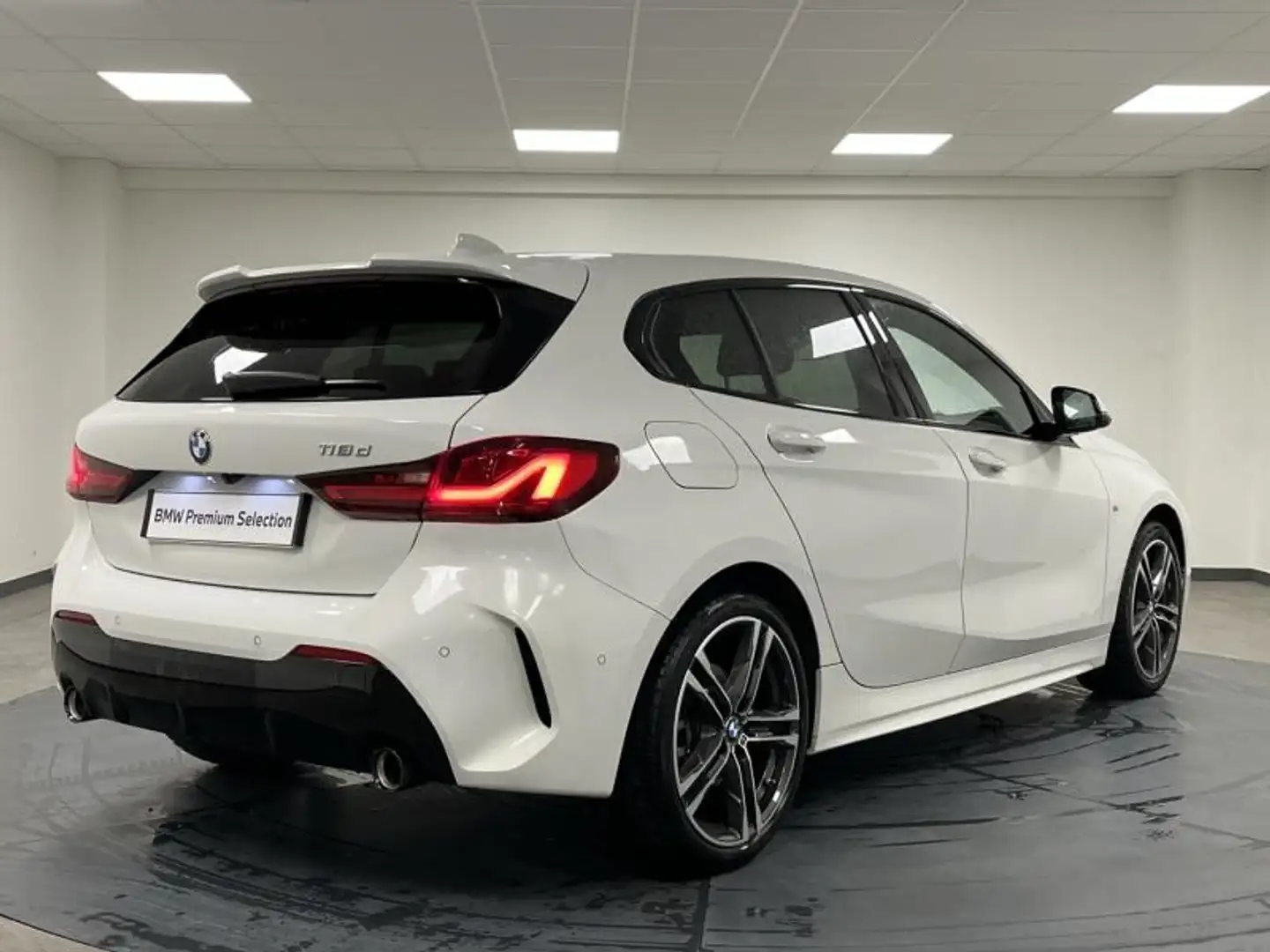 BMW 118 118dA 150ch M Sport Blanc - 2