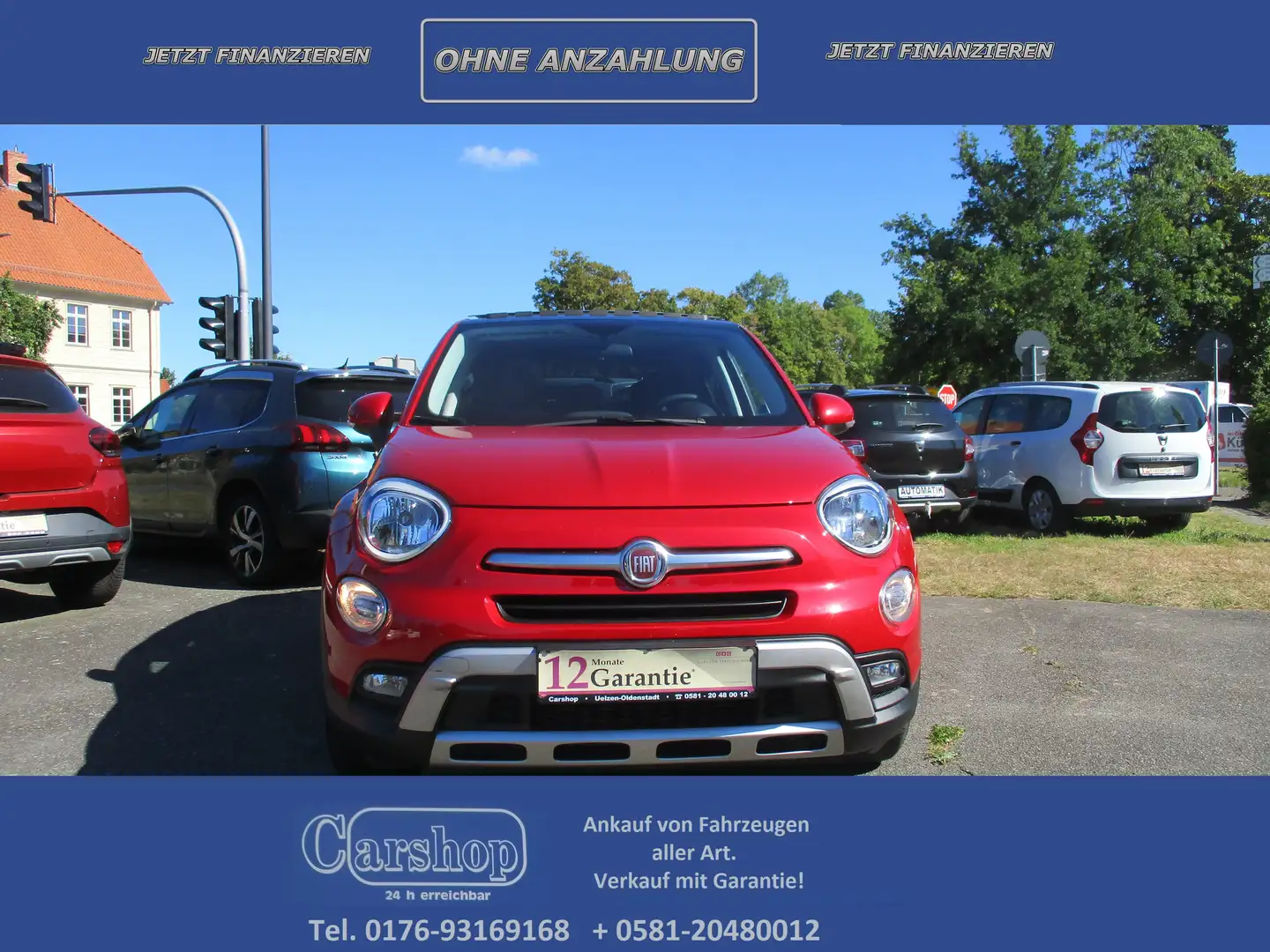 Fiat 500X Cross / Panoramadach / Klima / ALu /Garantie . . . Rot - 1