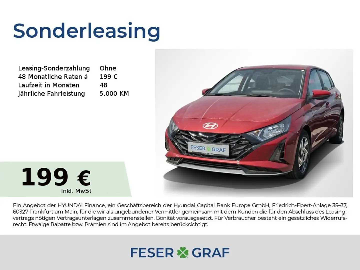 Hyundai i20 TREND KOMFORT-PAKET NAVI CAM SHZ LHZ CARPLAY Rot - 1