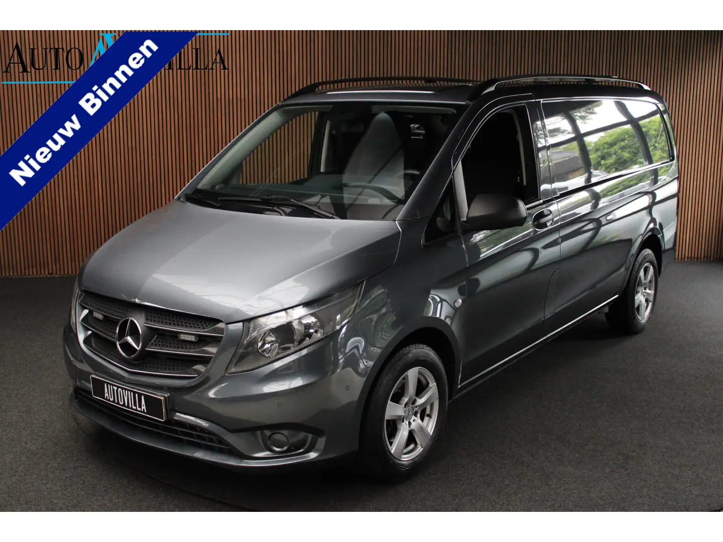 Mercedes-Benz Vito CDI 140pk Lang Navi Camera Climate Marge auto Trek Gris - 1