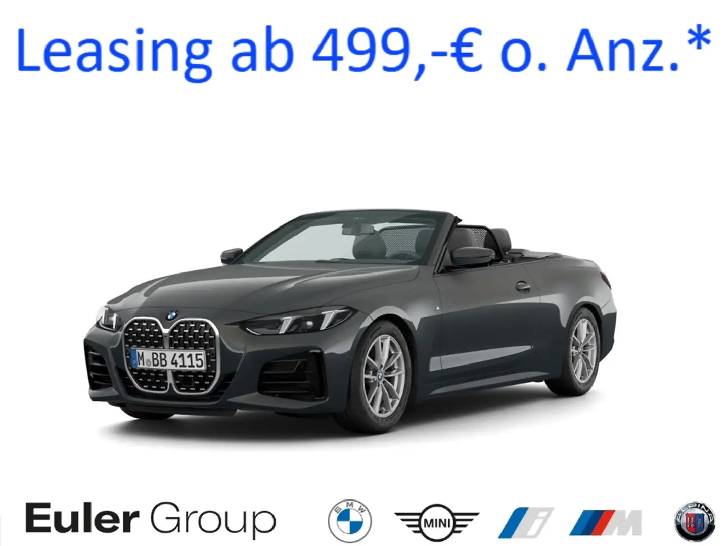 BMW 430 i xDrive Cabrio M Sport Innov.+Comf. ACC LenkHzg N Grau - 1