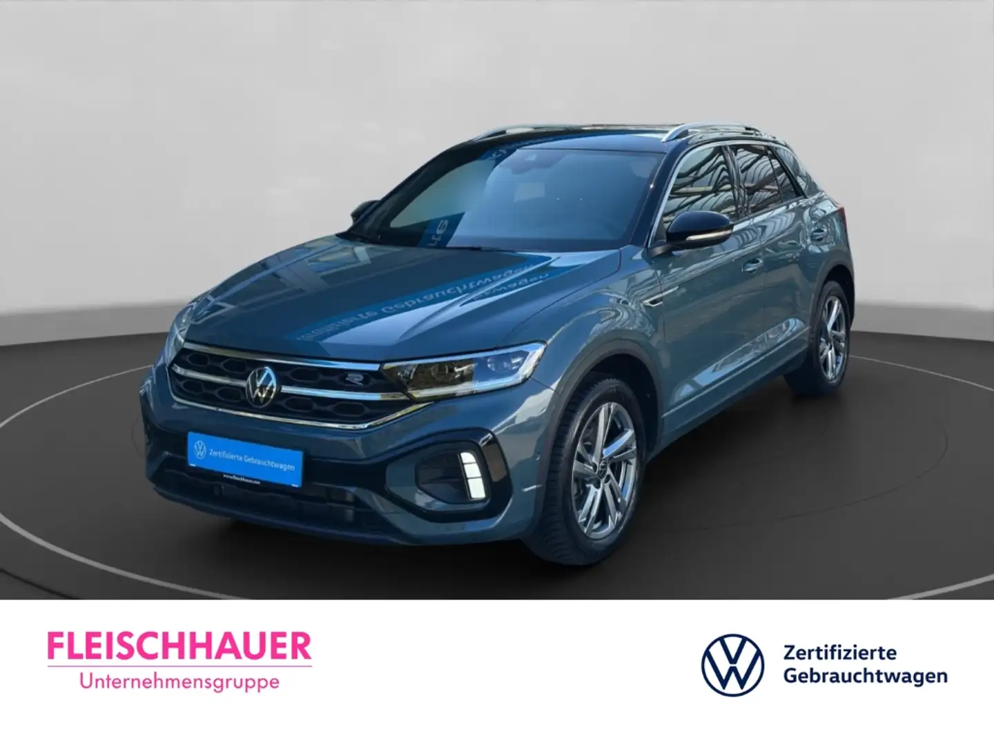 Volkswagen T-Roc R-Line 2,0 TDI DSG AHK+NAVI+DC+MASSAGE Azul - 1