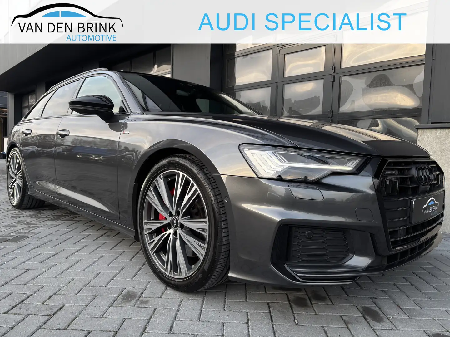 Audi A6 Avant 55 TFSIe quattro S-line Pano 360 Head-Up B&O Gris - 1