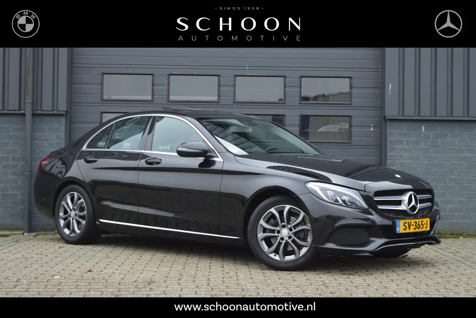 Mercedes-Benz C 180 Ambition | SCHUIFDAK | DEALERONDERHOUDEN | Noir - 1