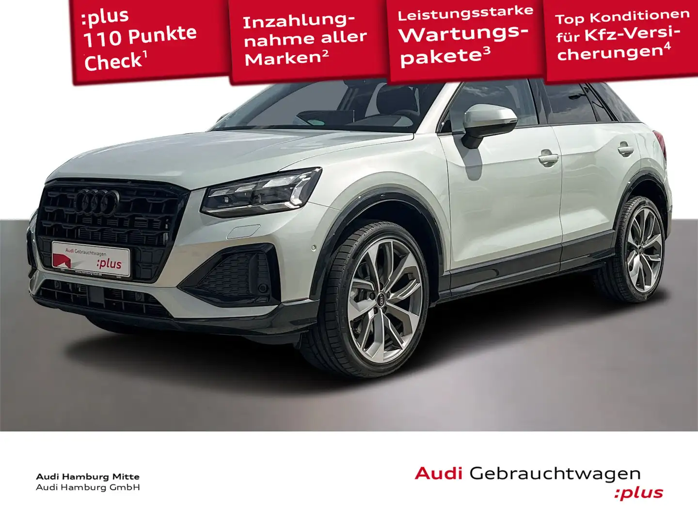 Audi Q2 35 TFSI advanced S tronic Navi Matrix Pano Silber - 1