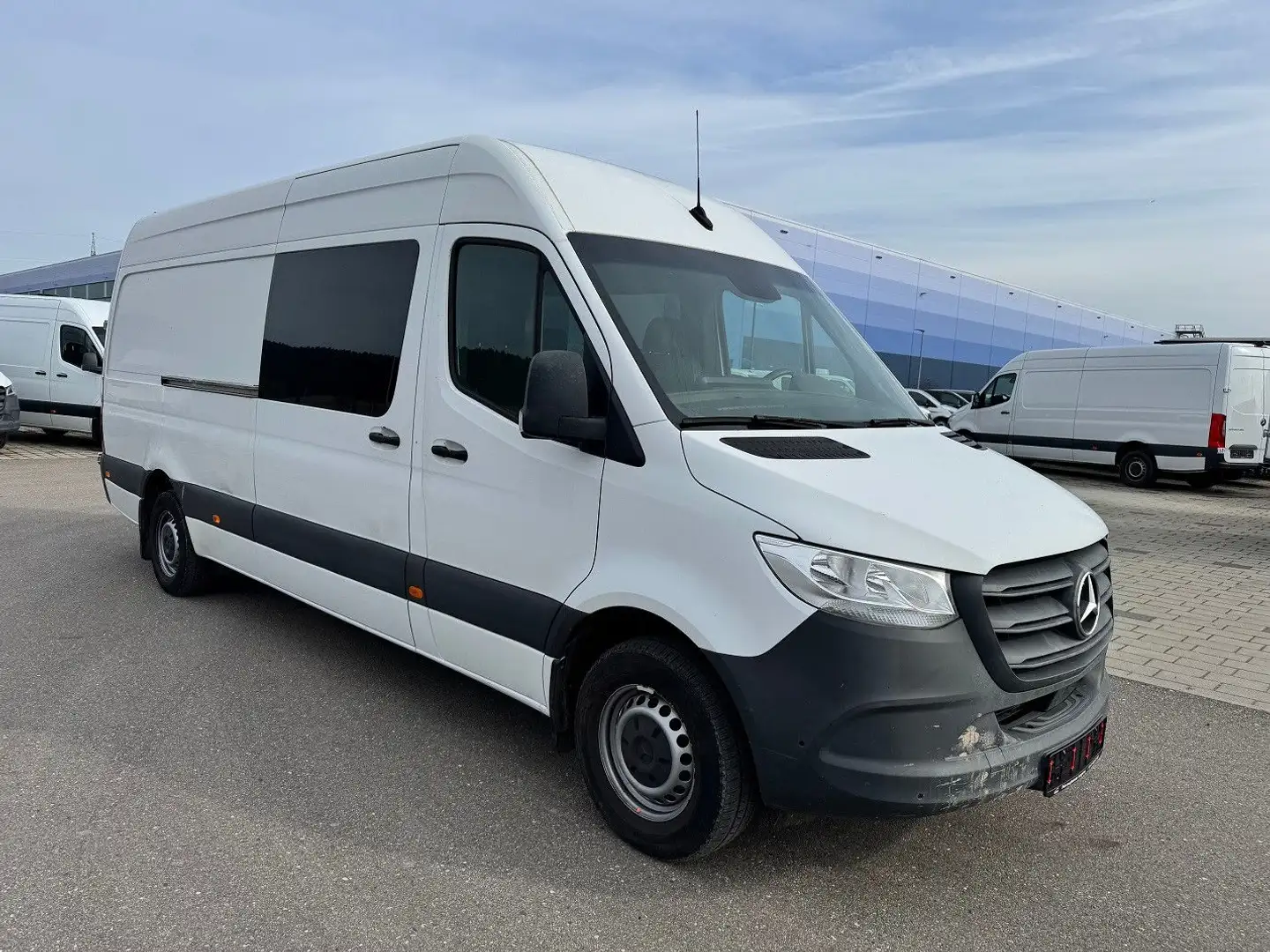 Mercedes-Benz Sprinter 314 CDI Maxi Lang Mixto Klima AHK MBUX Blanc - 2