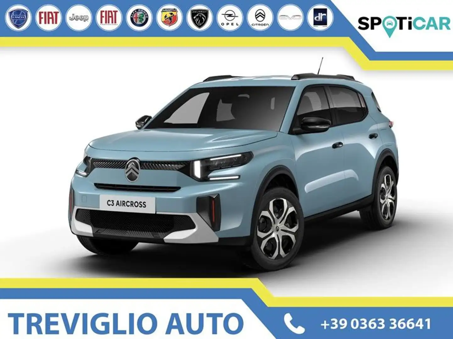 Citroen C3 Aircross PureTech Turbo 100 YOU+PLUS Blu/Azzurro - 1