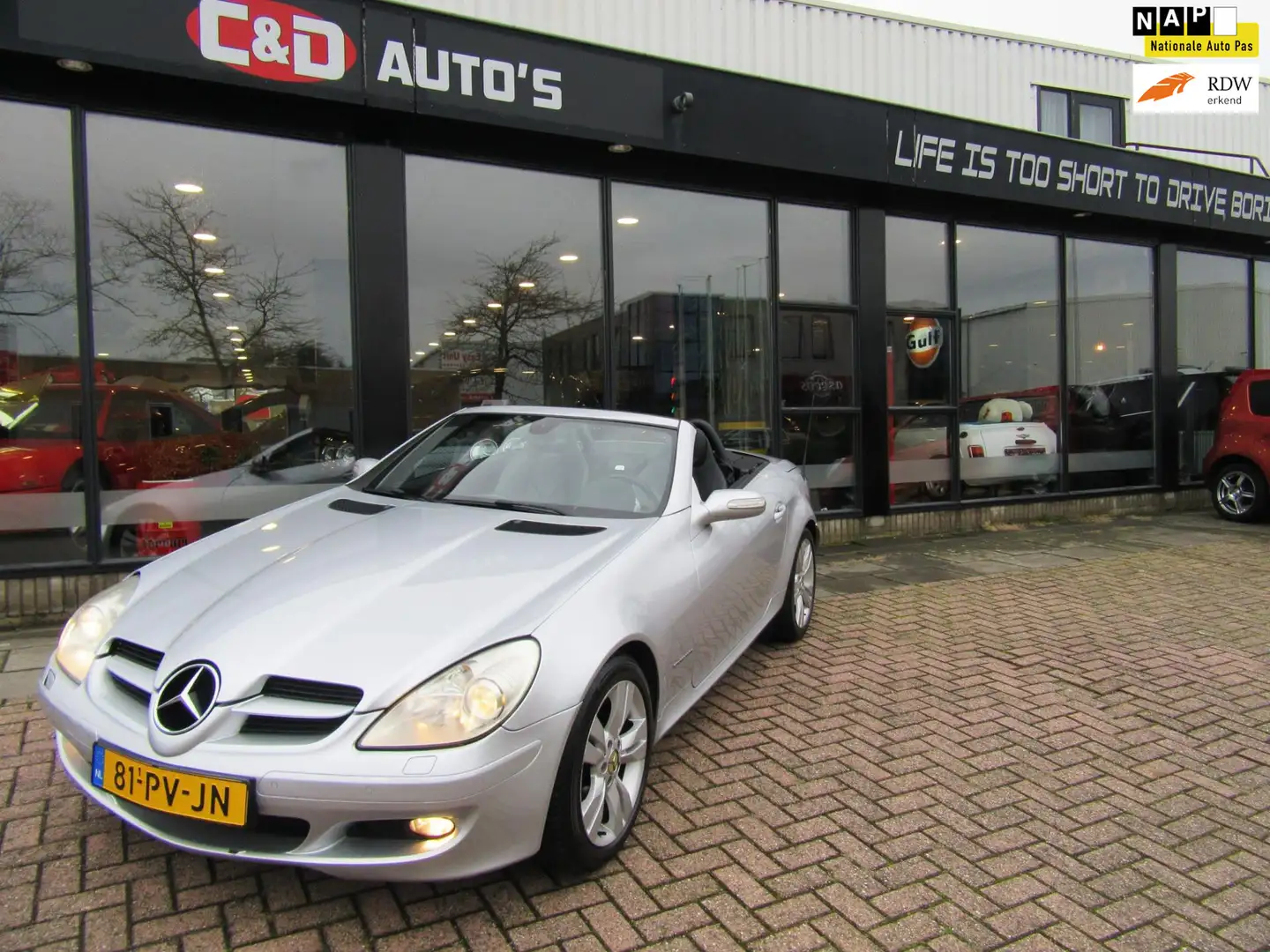Mercedes-Benz SLK 200 K 2005 AUT LEDER CARPLAY Gris - 1