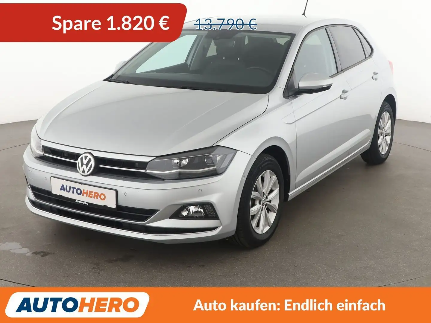 Volkswagen Polo 1.0 TSI Highline*LED*ACC*CAM*PDC*SHZ*KLIMA* Grau - 1