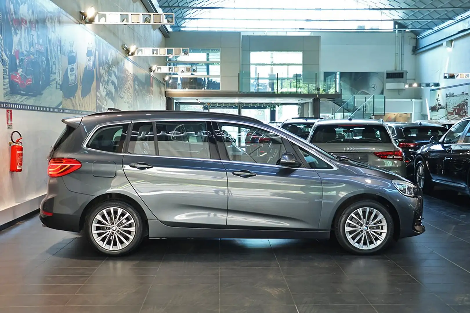 BMW 218 d Gran Tourer Luxury AUTO. - 7 POSTI/PELLE/CARPLAY Grey - 2
