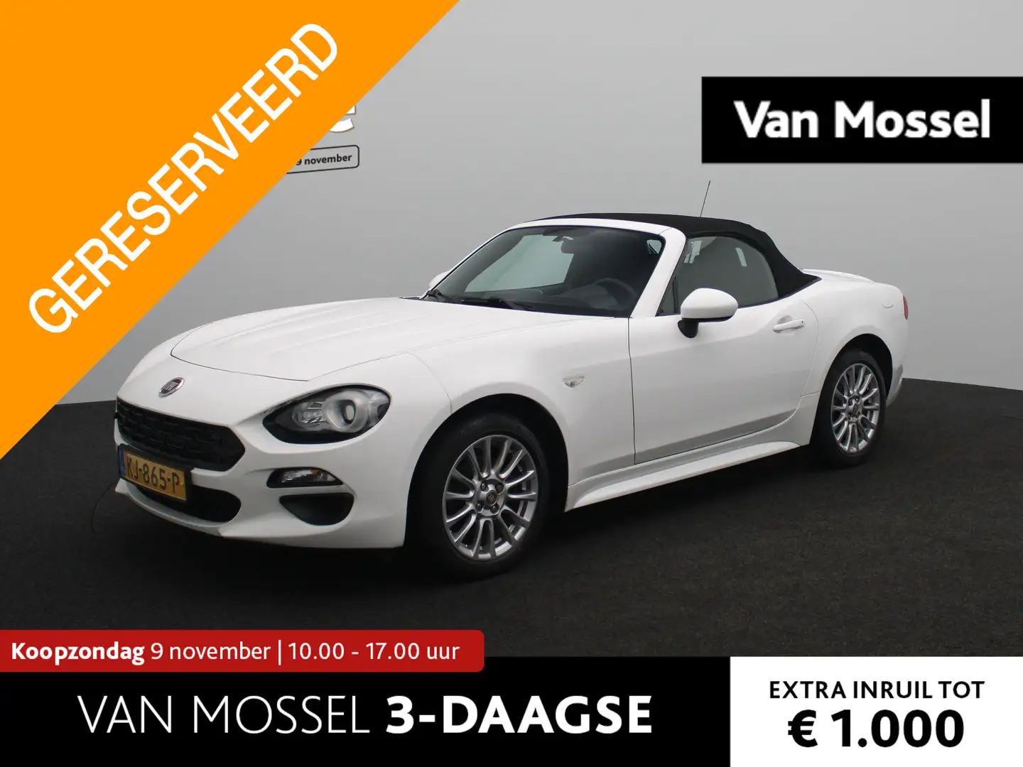 Fiat 124 Spider 1.4 MultiAir Turbo 140pk | Orig. NL | 2e-Eigenaar Wit - 1