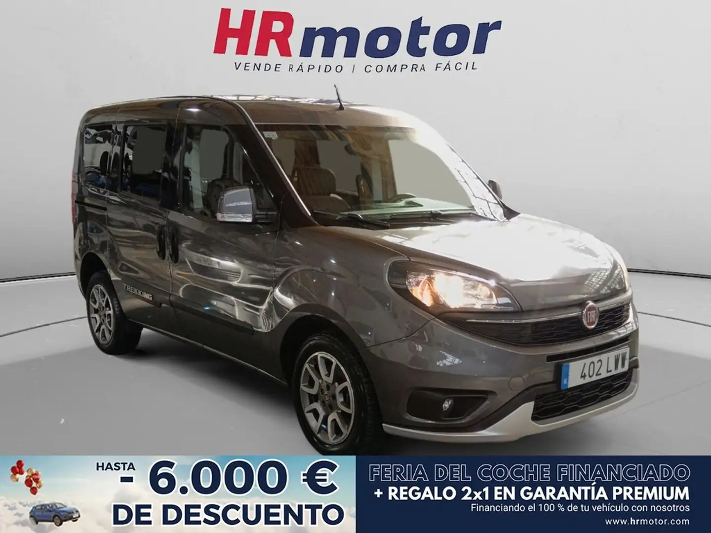 Fiat Doblo Combi 1.6Mjt Trekking 89kW Gris - 1