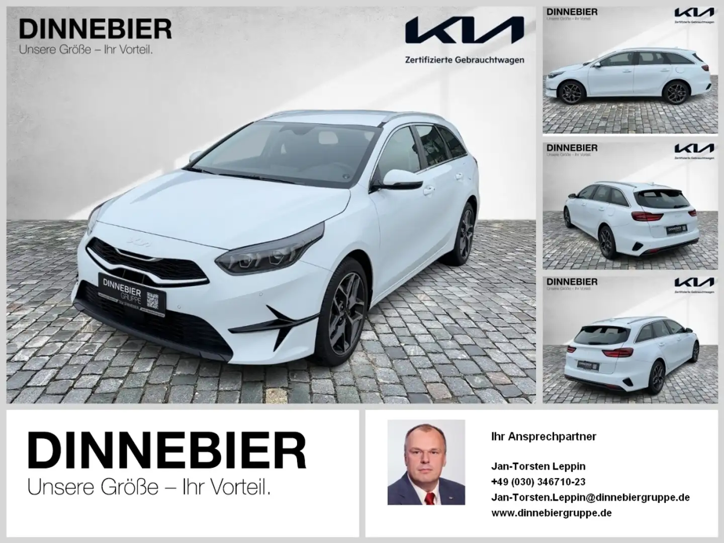 Kia Ceed SW / cee'd SW CEED Sportswagon 1.5T 140 DCT7 SPI TEC SpurH LM Weiß - 1