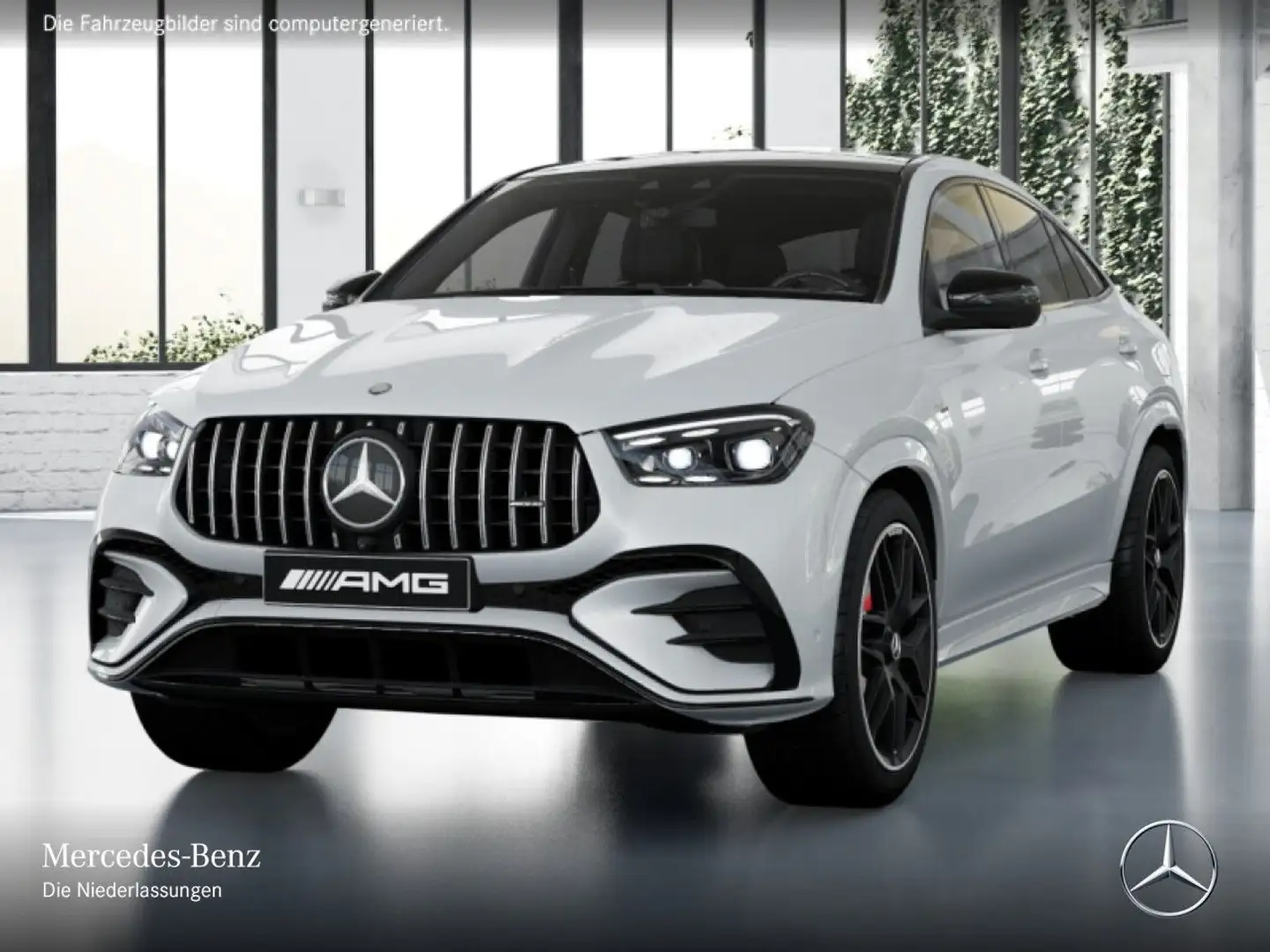 Mercedes-Benz GLE 53 AMG GLE 53 HYBRID Coupé 4M NIGHT+PANO+360+AHK+CARBON Weiß - 2