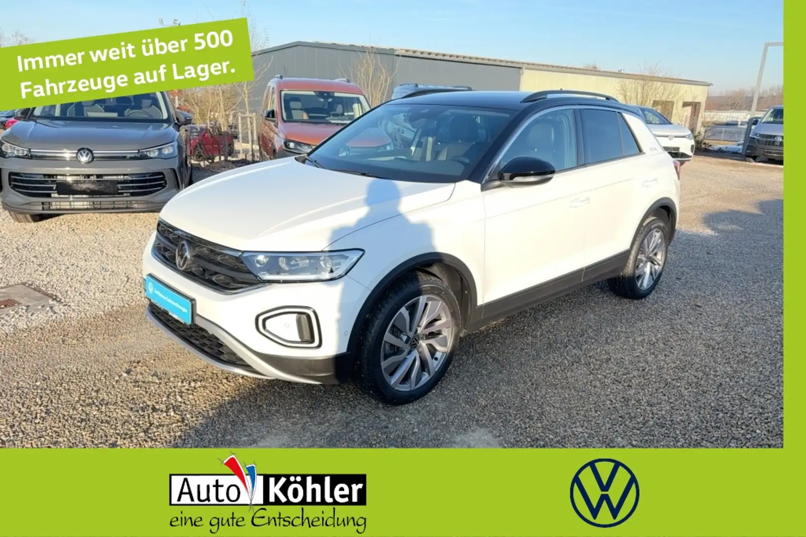 Volkswagen T-Roc GOAL TDI DSG CarPlay/AHK/Virt/ACC/Kamera Weiß - 1