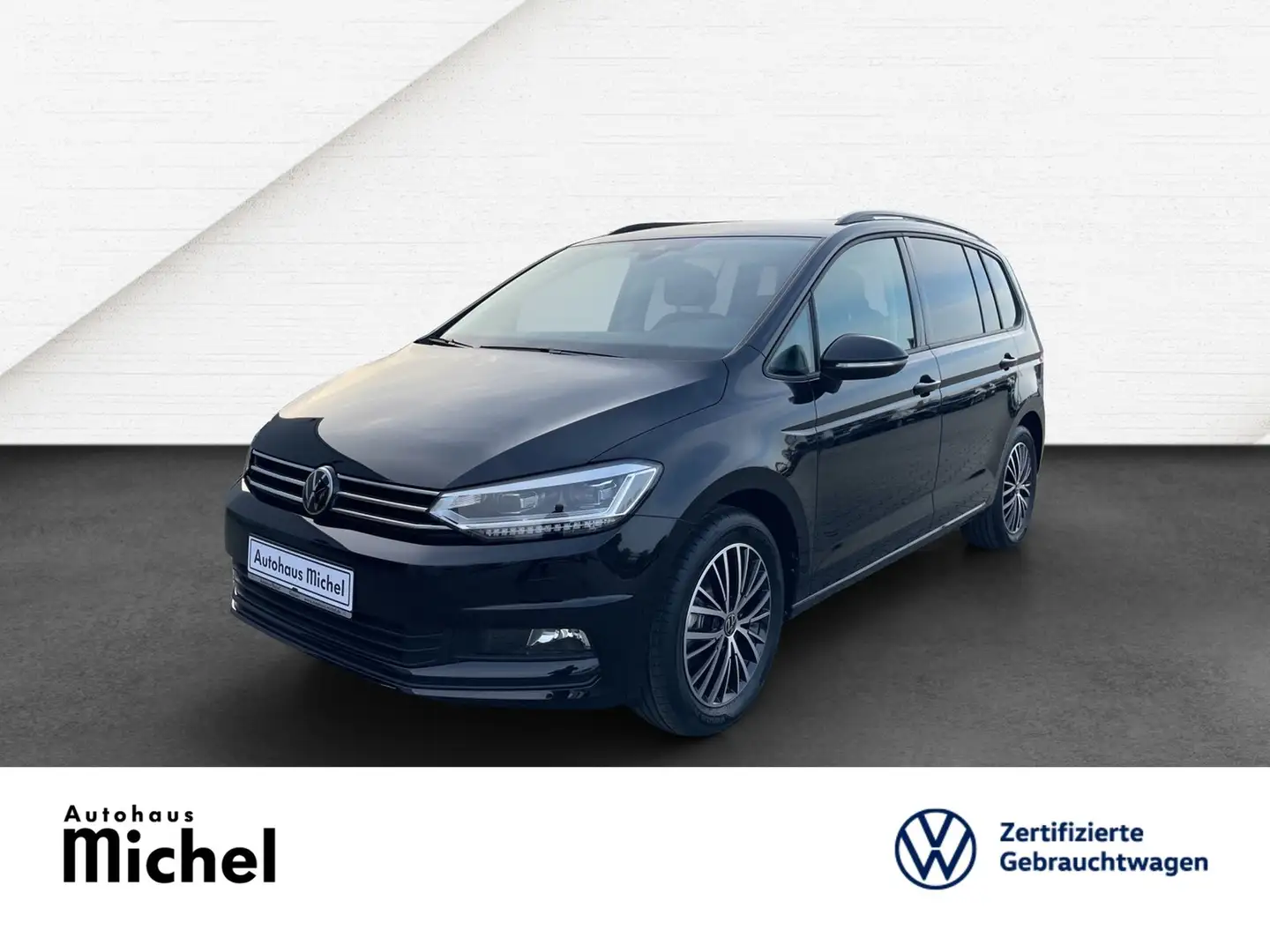 Volkswagen Touran 1.5 TSI DSG Comfortline 7-Si. ACC LED Navi Alu-... Schwarz - 1