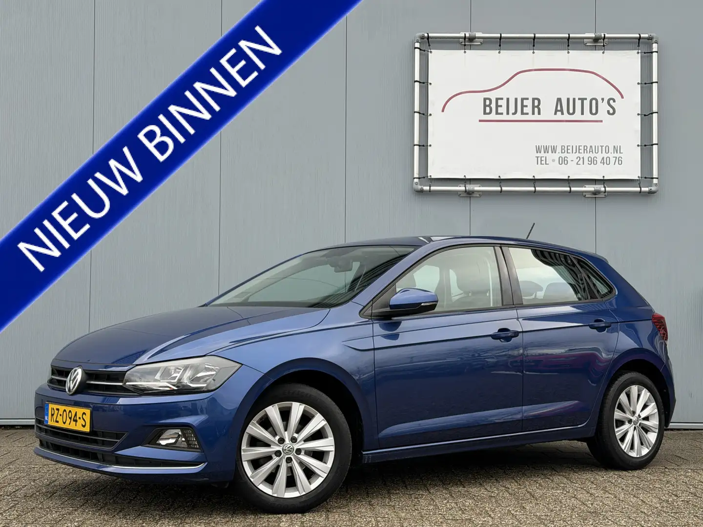 Volkswagen Polo 1.0 TSI Highline 1e eig./Apple Carplay/Climate/16i Bleu - 1