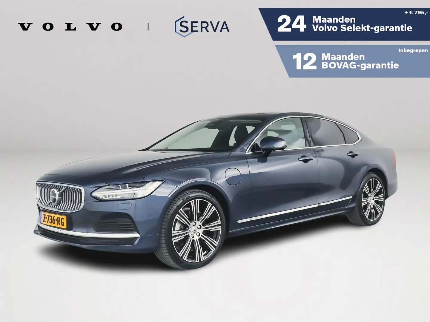 Volvo S90 T8 Aut. AWD Ultimate Bright | Massage | Luchtverin Blauw - 1