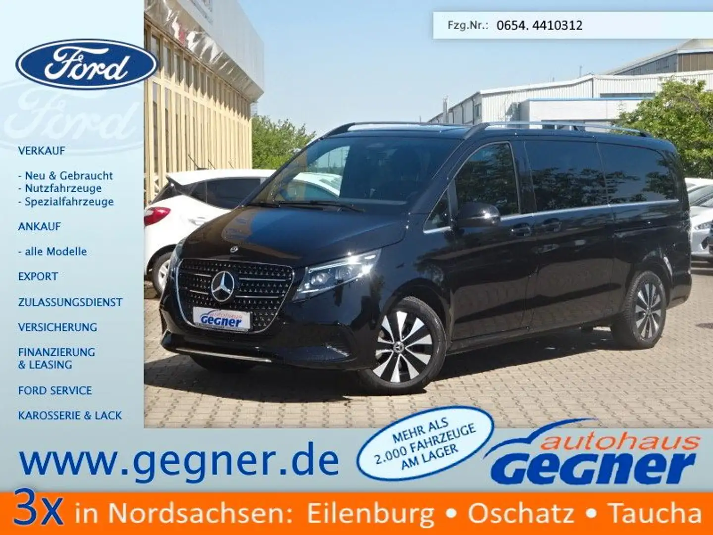 Mercedes-Benz V 300 d extralang 9G-TRONIC Avantgarde Standhzg Noir - 1